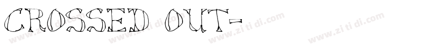 Crossed Out字体转换